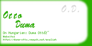 otto duma business card